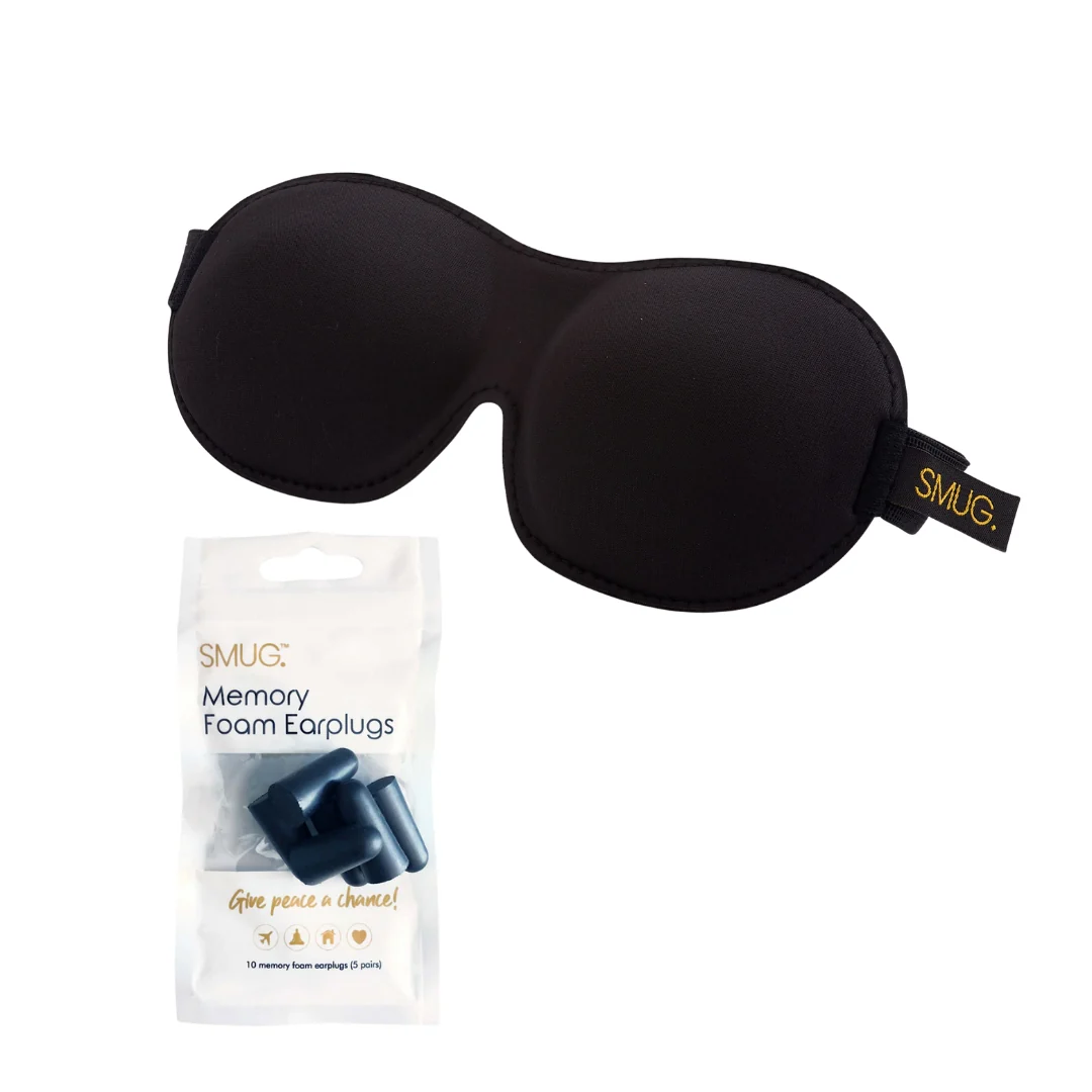 Contoured 3D Blackout Sleep Mask - Black - Image 6