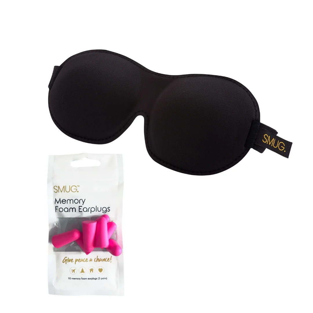Contoured 3D Blackout Sleep Mask - Black - Image 7