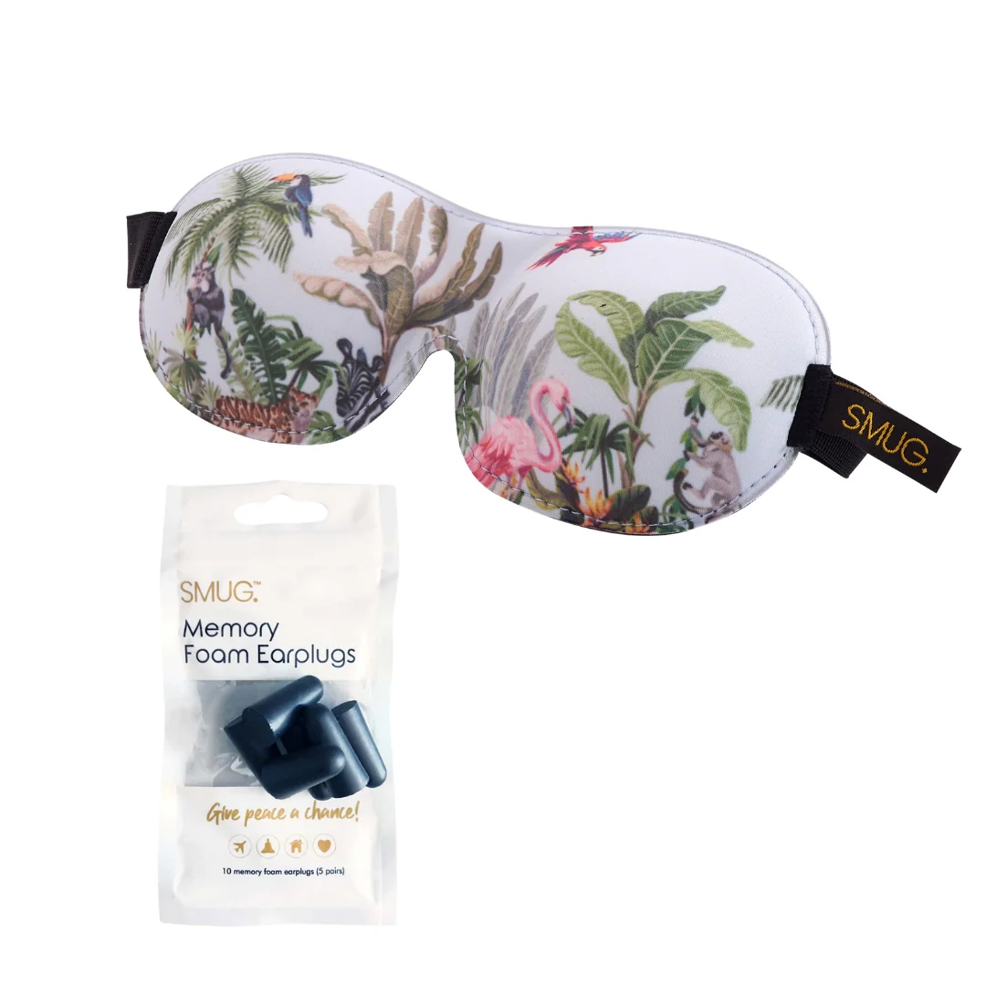 Contoured 3D Blackout Sleep Mask - Jungle Print - Image 4