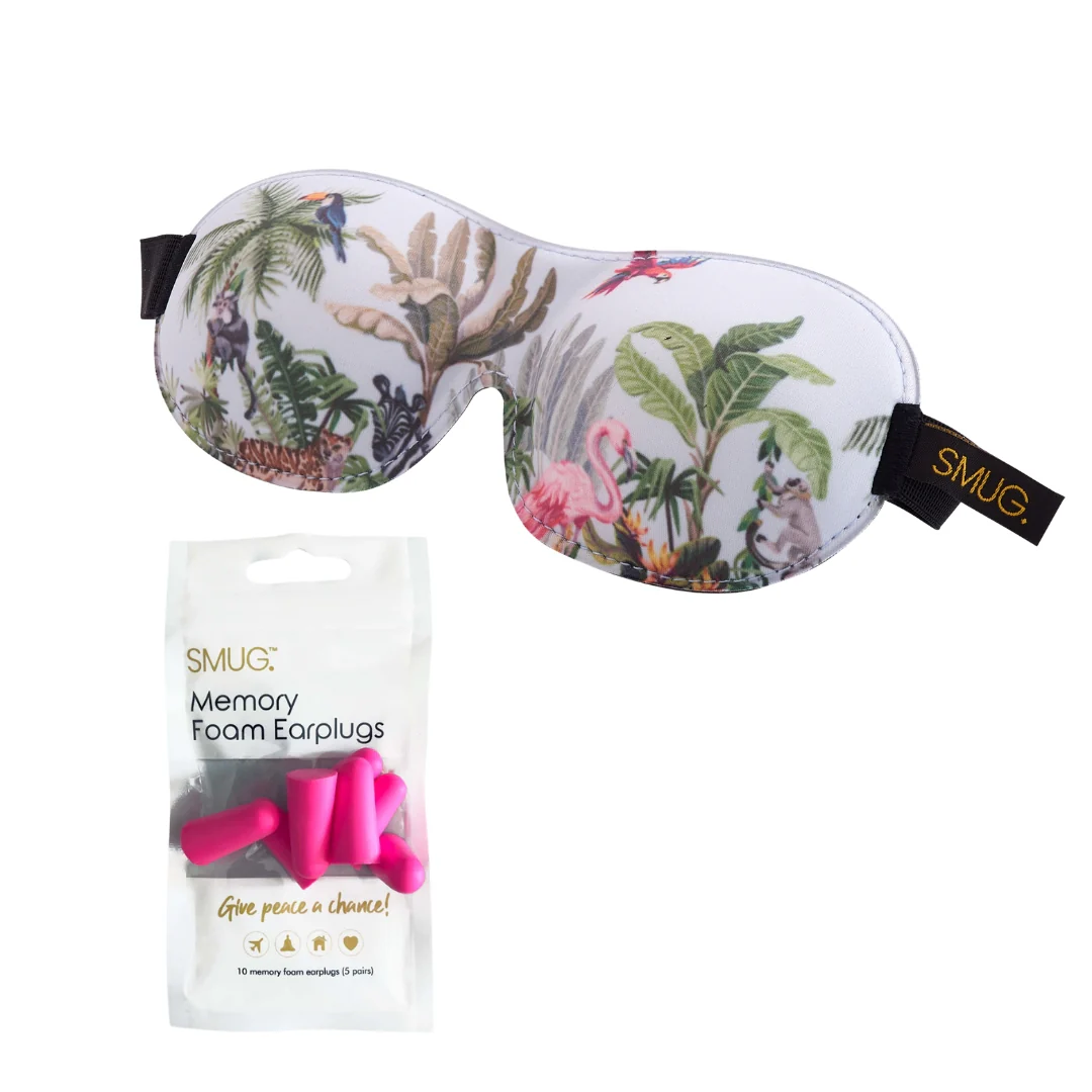 Contoured 3D Blackout Sleep Mask - Jungle Print - Image 5