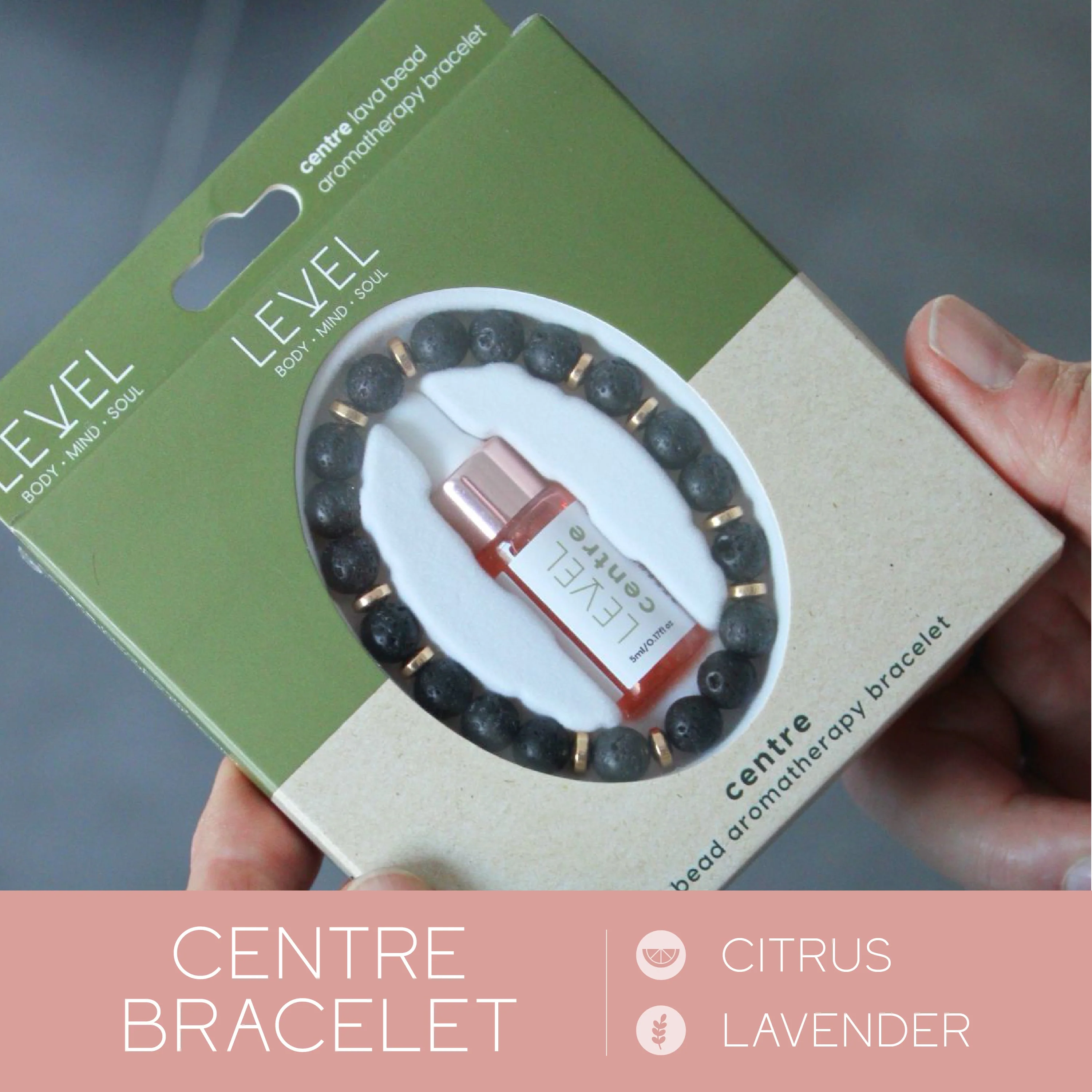 Lava Bead Aromatherapy Bracelet Set - Balance & Centre - Image 4