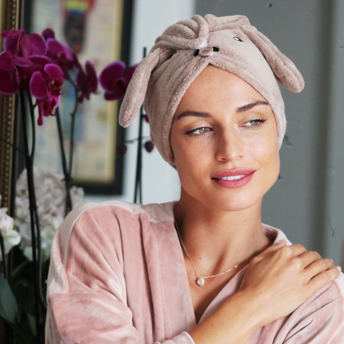 Novelty Hair Towel Wrap, Doggy - Image 3