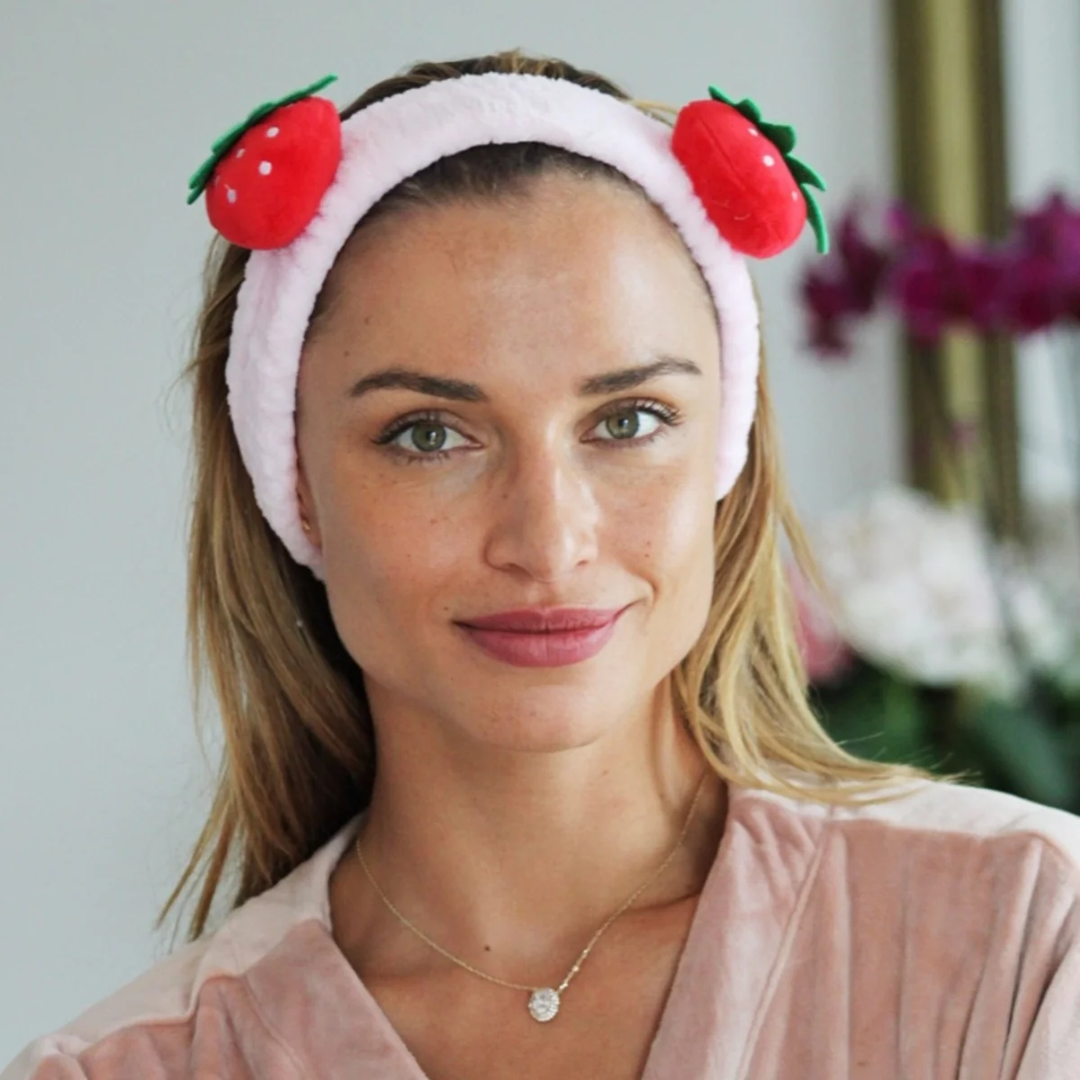 Novelty Spa Headband - Strawberry - Image 3