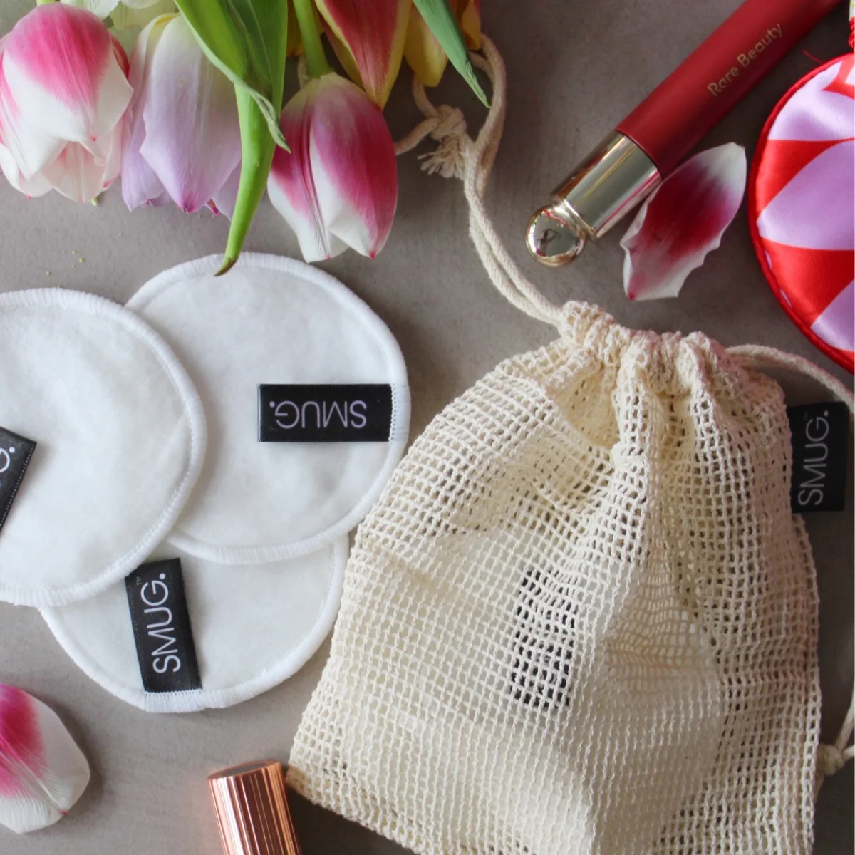 Reusable Bamboo Cotton Cleanse Pads with Mesh Wash Bag - Image 4