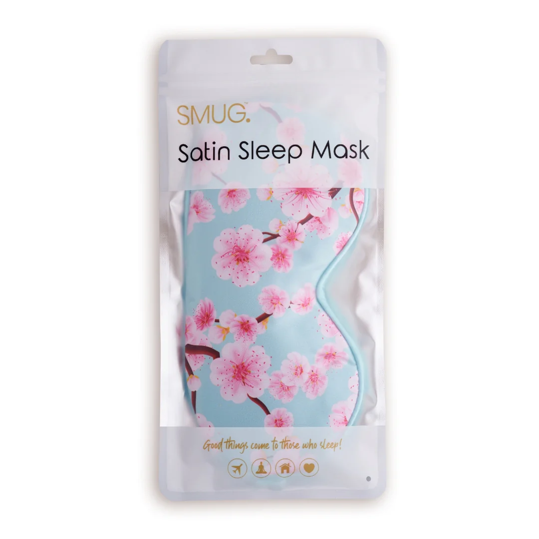 Satin Sleep Mask & Accessories Bag Set - Various Prints - Image 3