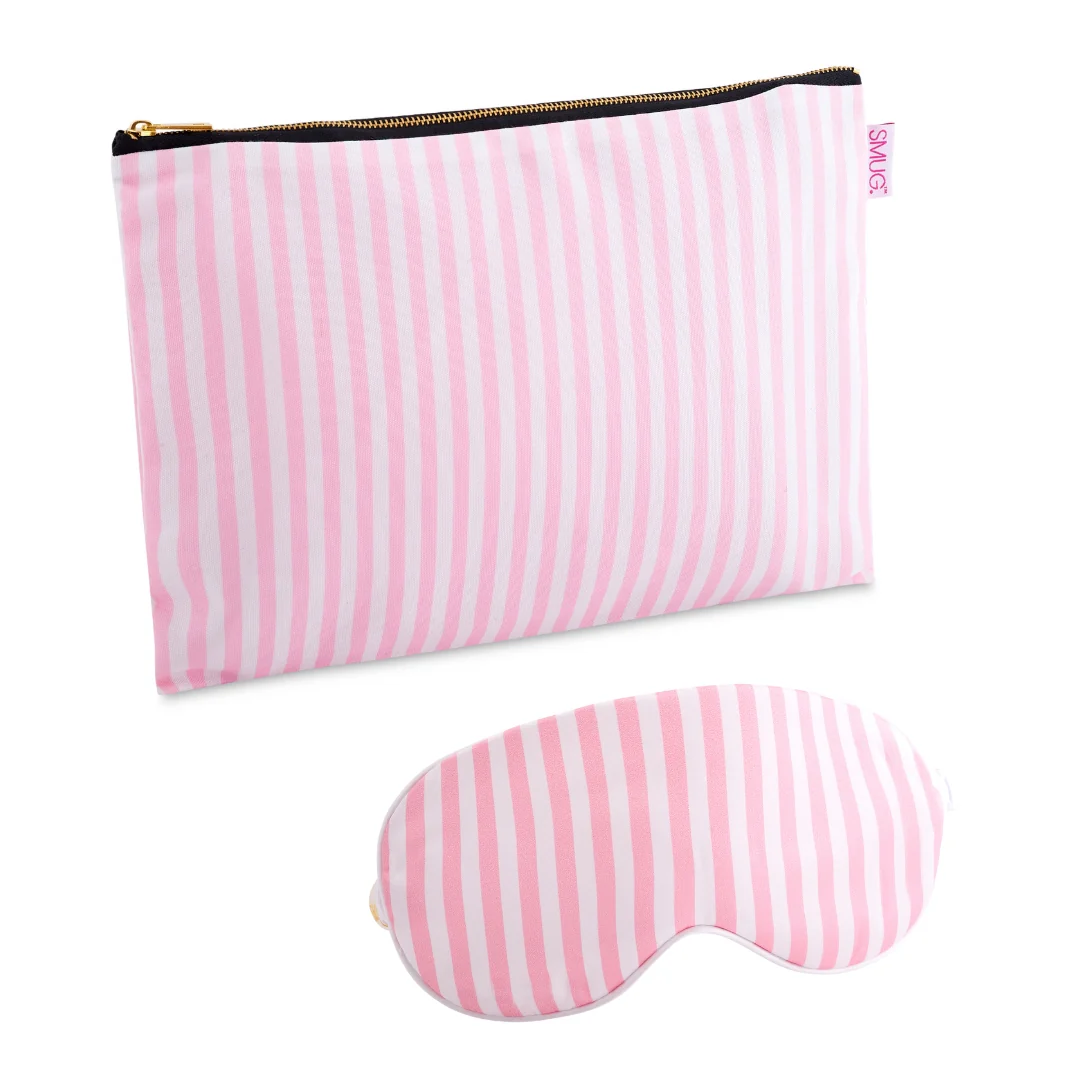 Satin Sleep Mask & Accessories Bag Set - Various Prints - Image 4