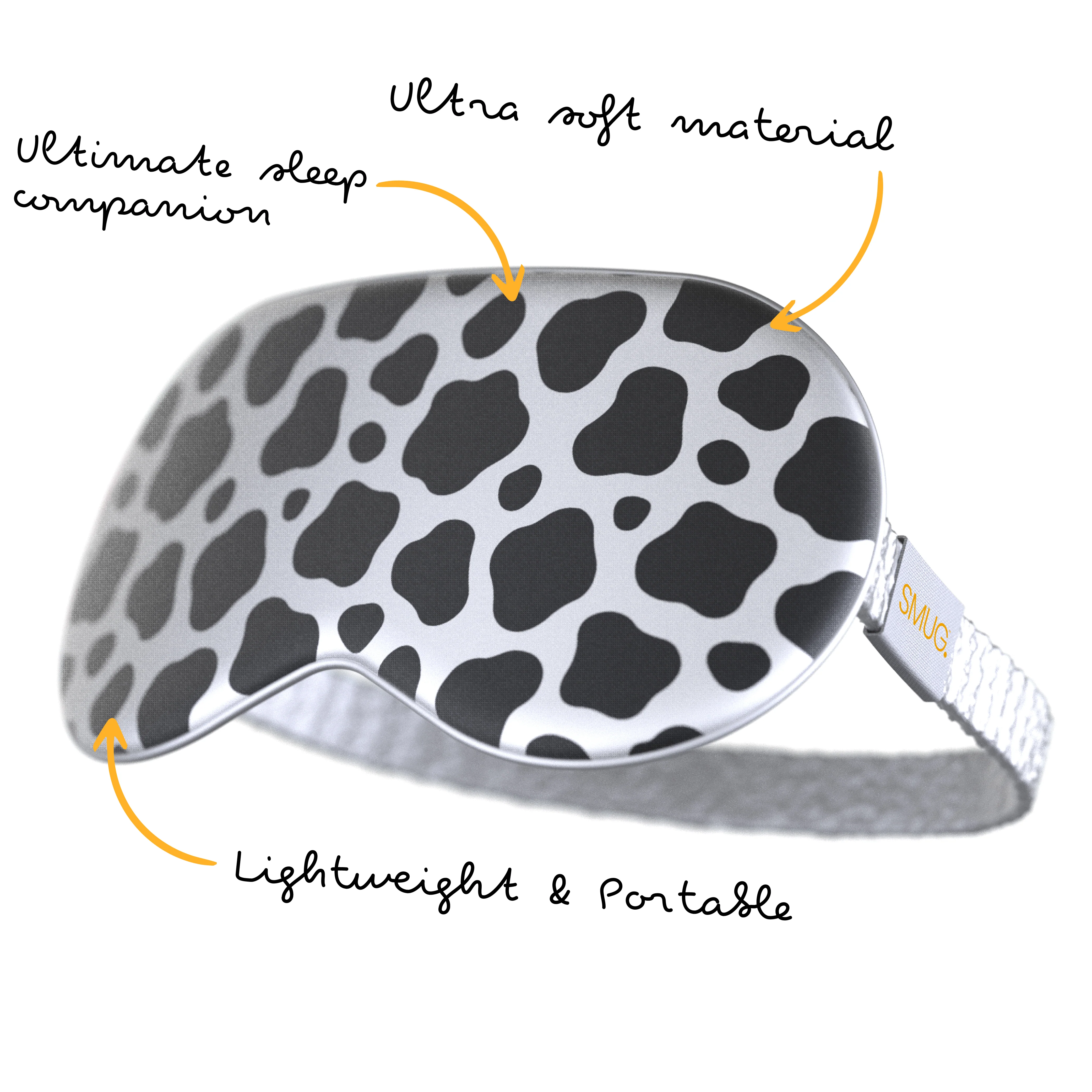 Satin Sleep Mask - Cow Print - Image 5