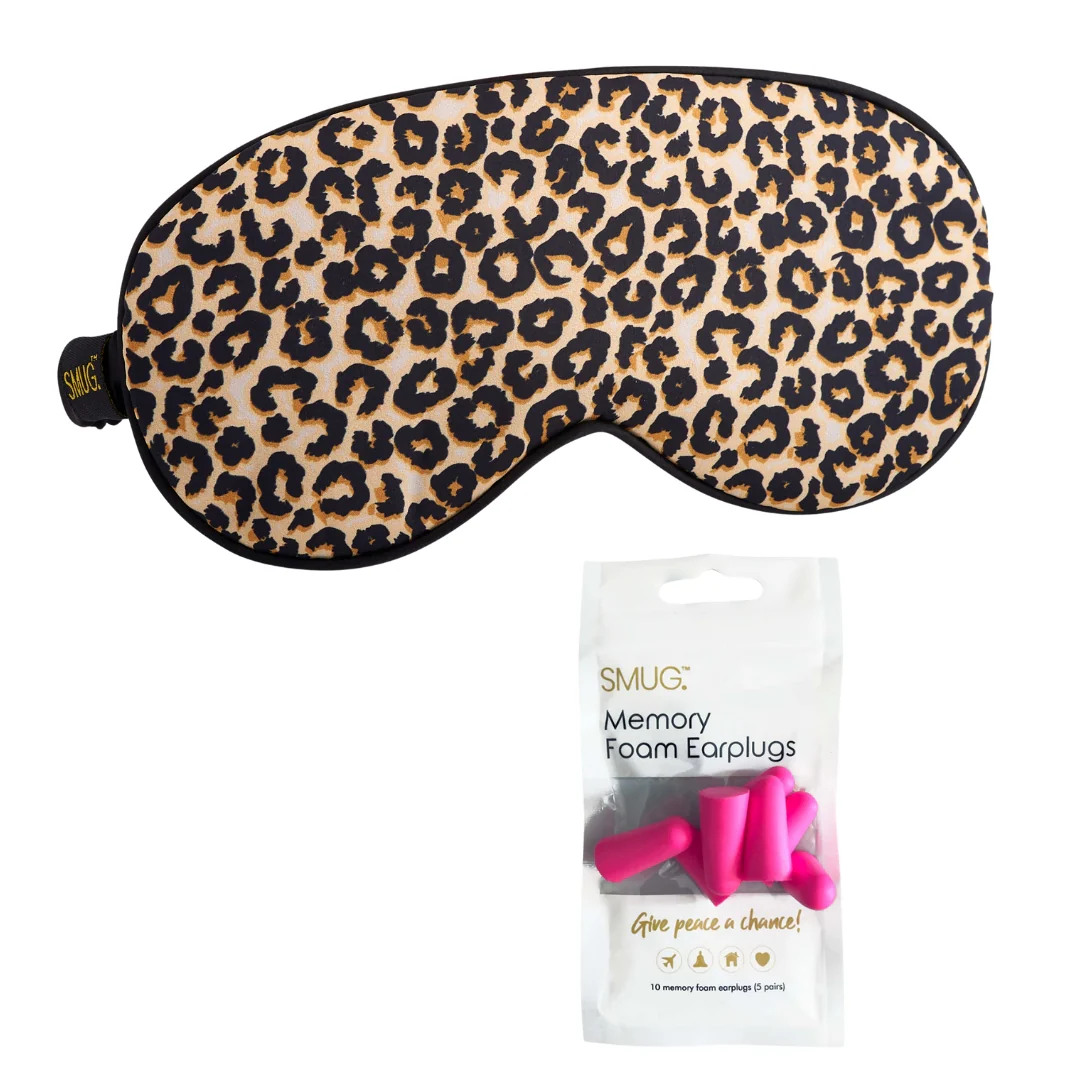 Satin Sleep Mask - Leopard Print - Image 6