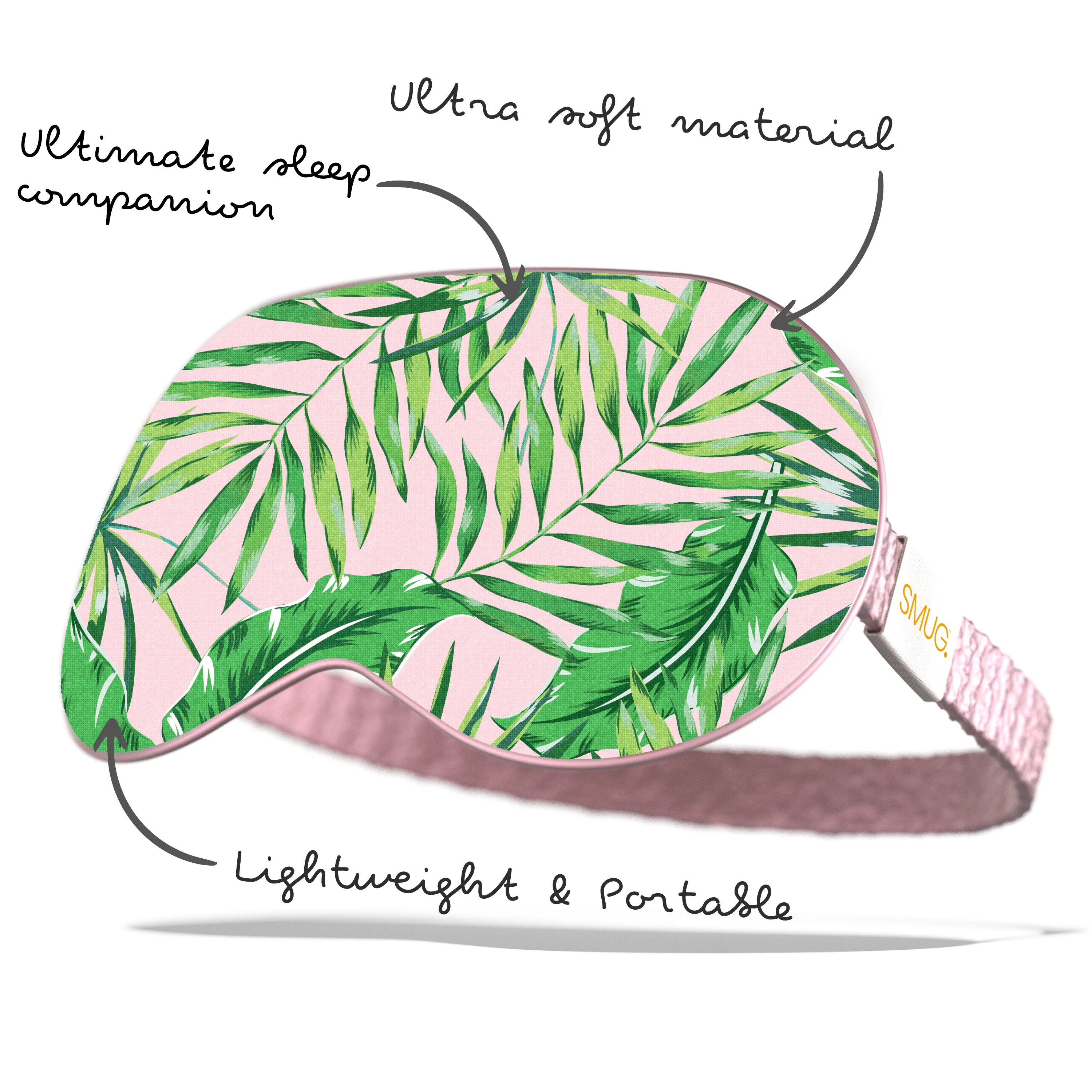 Satin Sleep Mask - Palm Print - Image 5