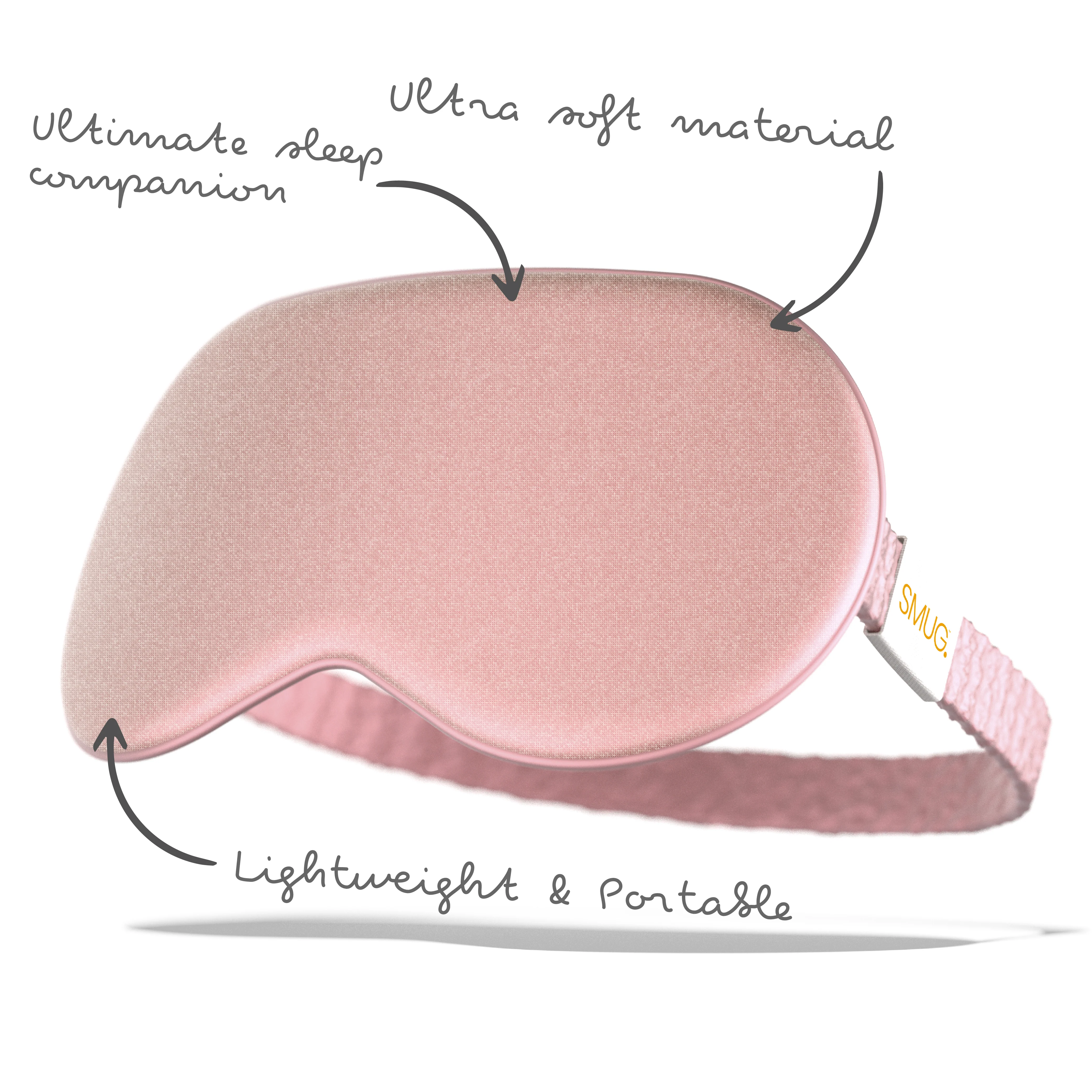 Satin Sleep Mask - Pink - Image 4