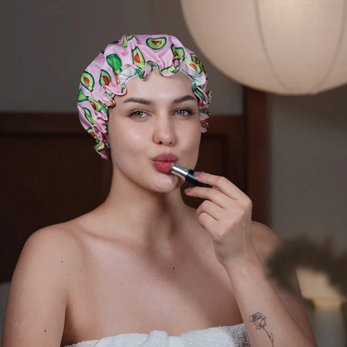 Shower Cap - Avocado Print - Image 3