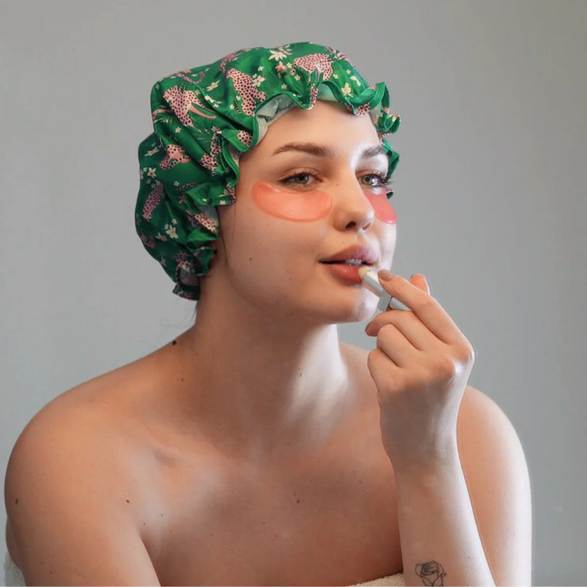 Shower Cap - Cheetah Print - Image 4
